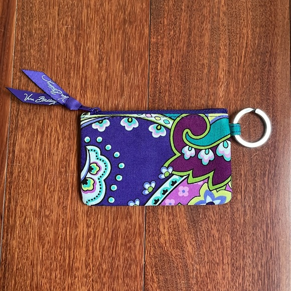 Vera Bradley ID Zippered Coin Case with Key Ring - Picture 2 of 7